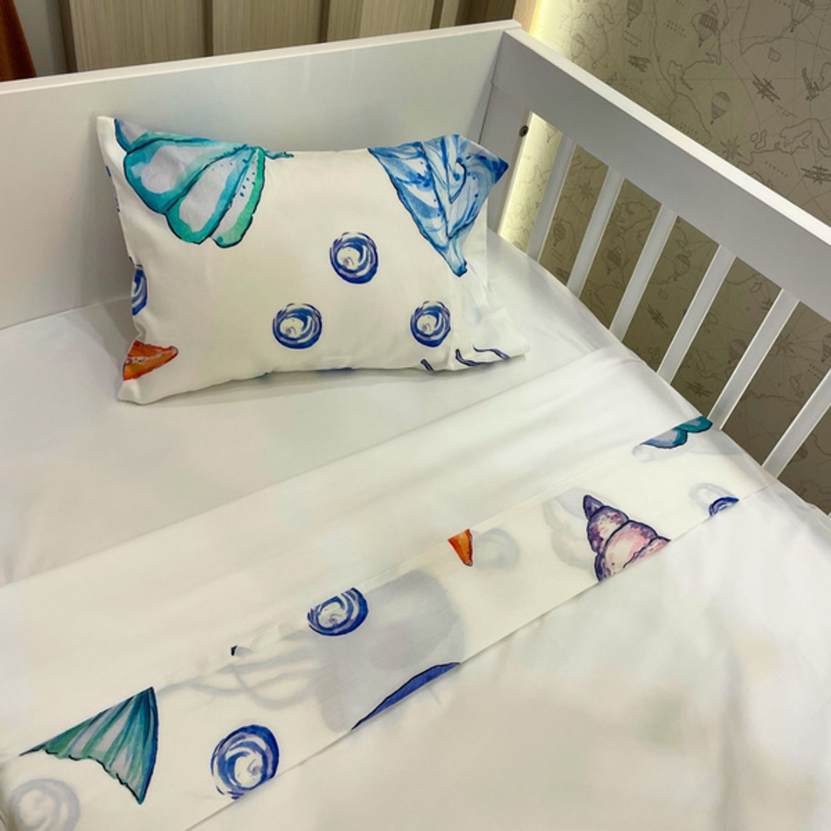 PLUMAS - Juego de Sábanas Sea Animals