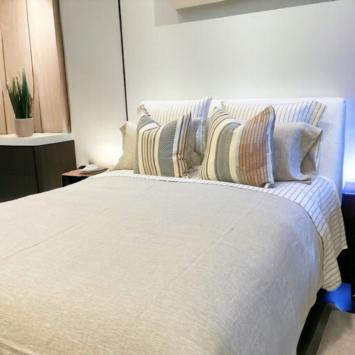 PLUMAS - Juego de Sábanas Lino Francés