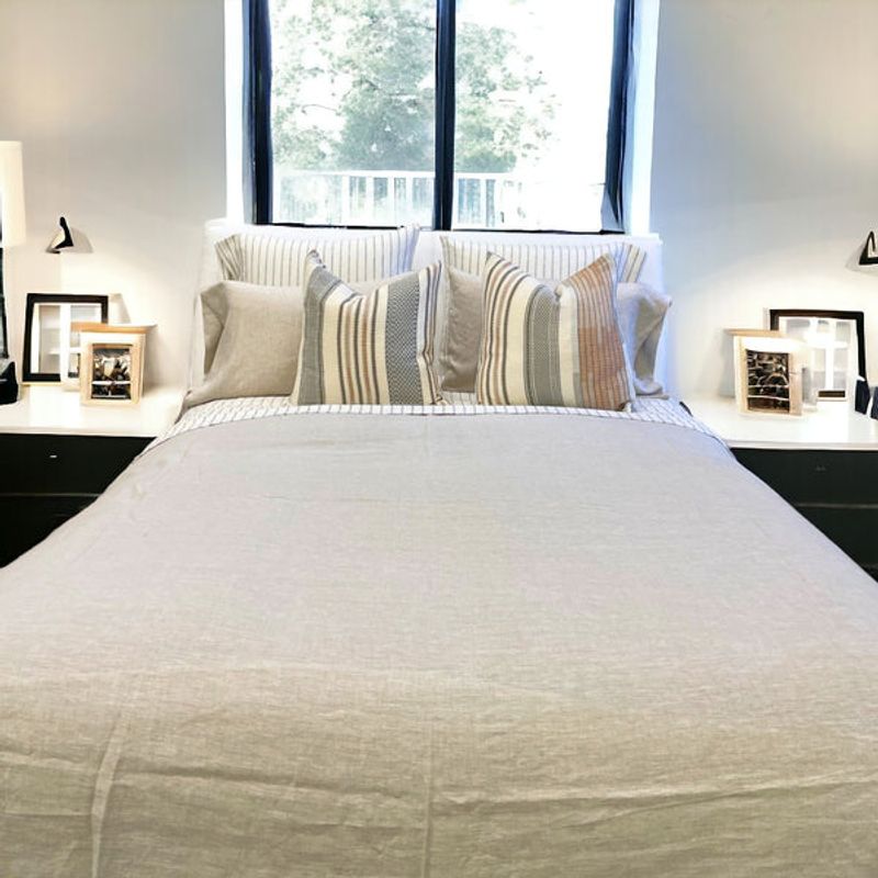 PLUMAS - Juego de Sábanas Lino Francés