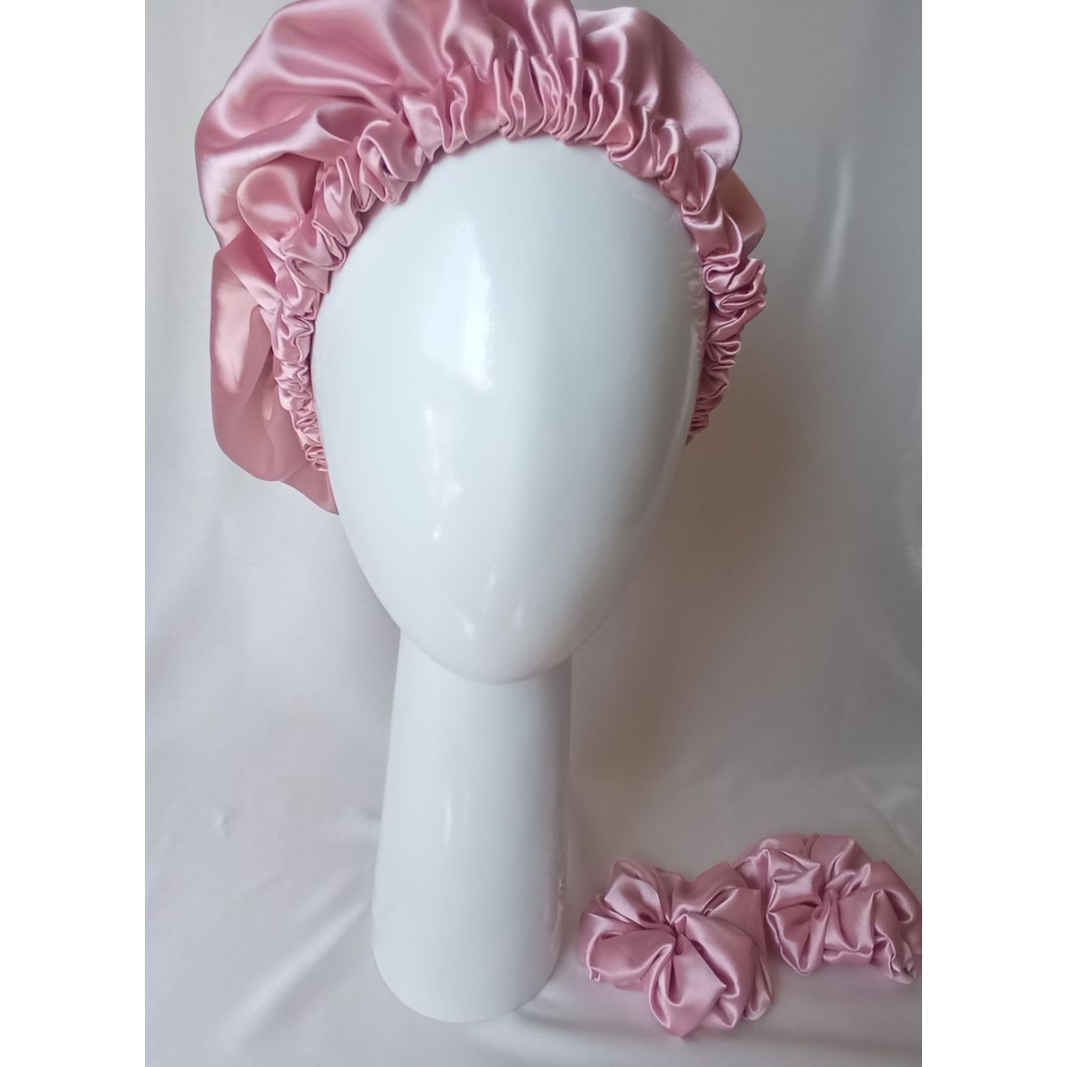 GENERICO - GORRO PARA DORMIR DE SATIN POR LOS DOS LADOS PALO ROSA