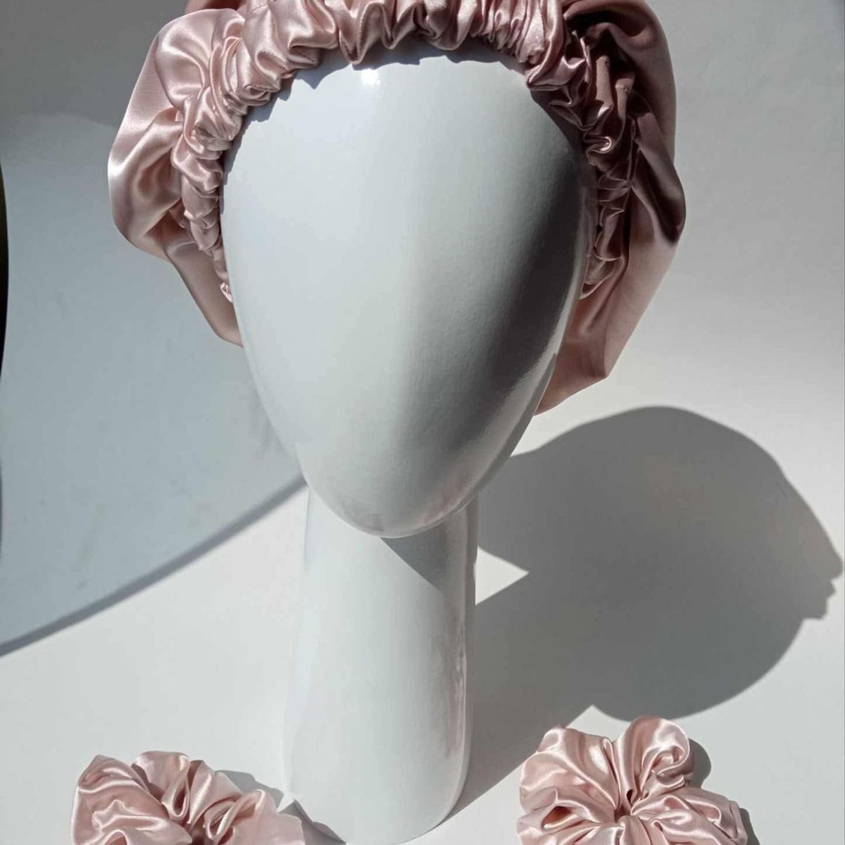 GENERICO - GORRO PARA DORMIR DE SATIN POR LOS DOS LADOS NUDE