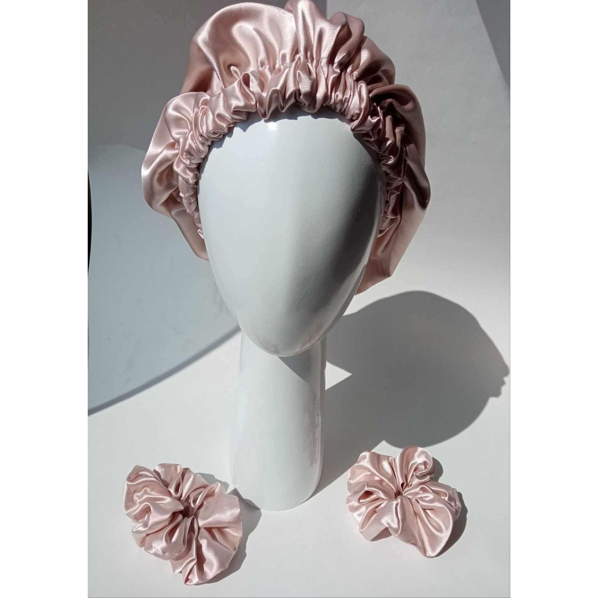 GENERICO - GORRO PARA DORMIR DE SATIN POR LOS DOS LADOS NUDE