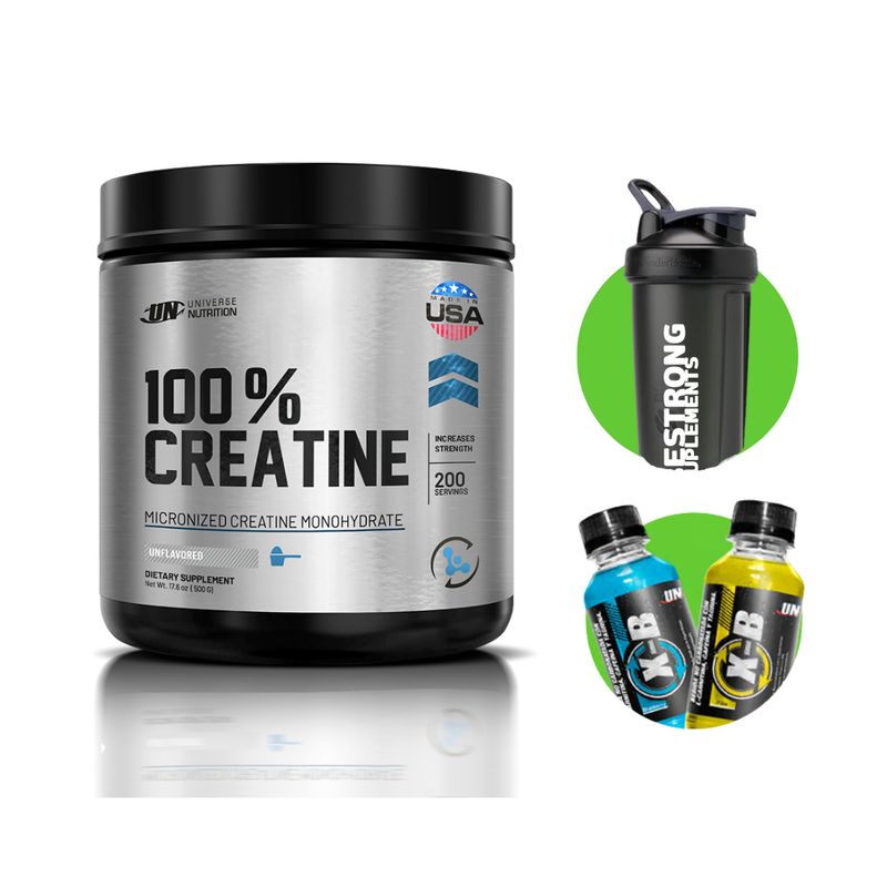 UNIVERSE NUTRITION - CREATINA UNIVERSE NUTRITION 250G + SHAKER + XB DE REGALO