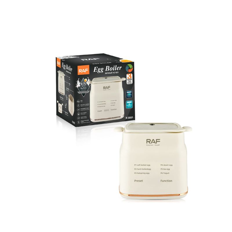 RAFF - HERVIDOR DE HUEVOS ELÉCTRICO RAF