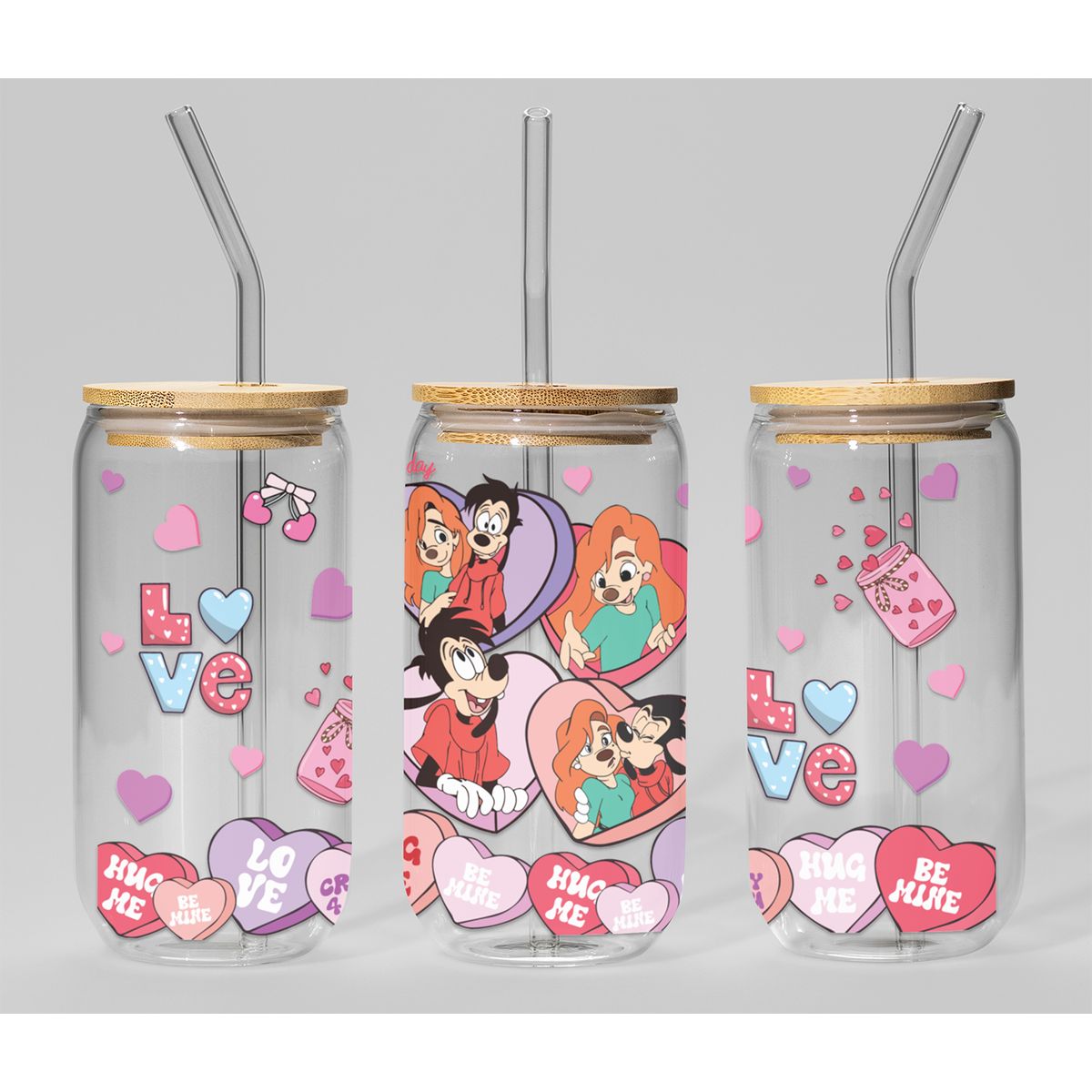 GENERICO - VASO TAPA BAMBU CON DISEÑO - MODELO7