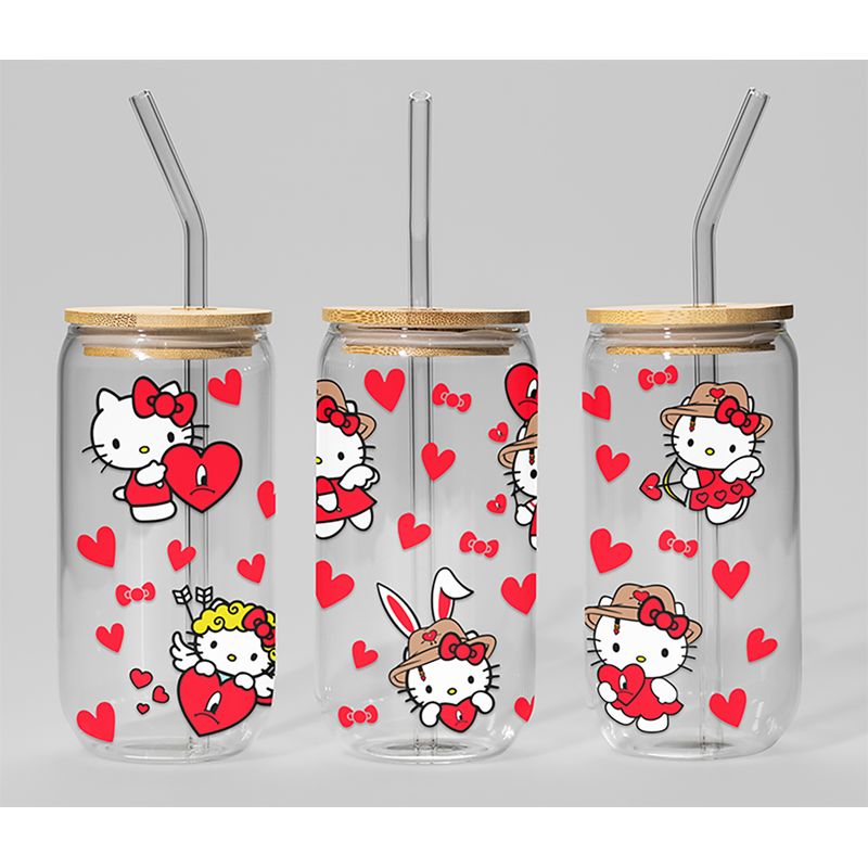 GENERICO - VASO TAPA BAMBU CON DISEÑO - MODELO11
