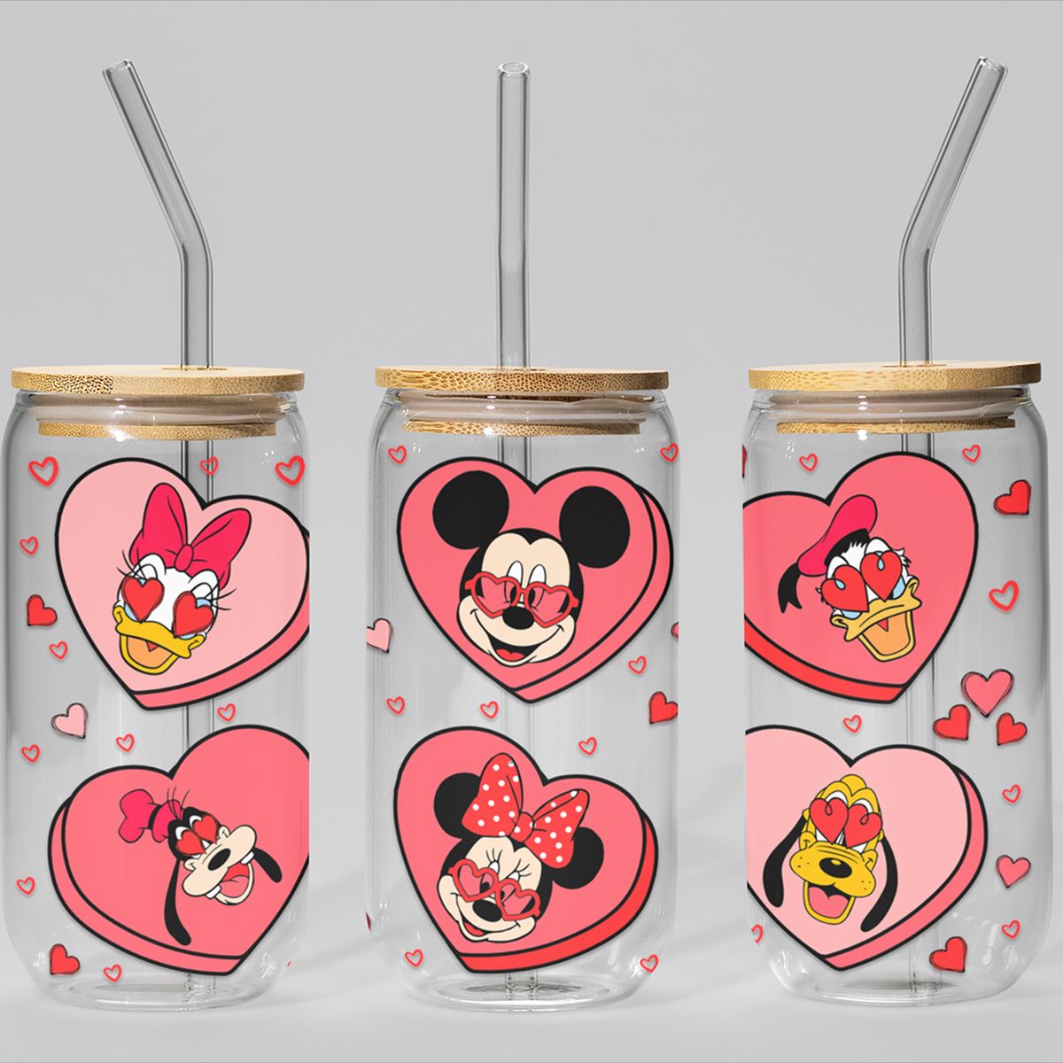 GENERICO - VASO TAPA BAMBU CON DISEÑO - MODELO18