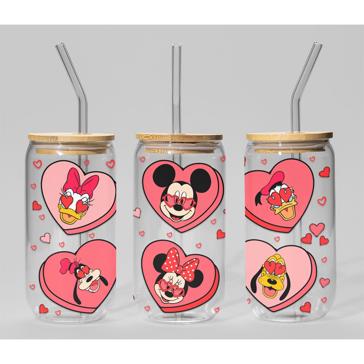 GENERICO - VASO TAPA BAMBU CON DISEÑO - MODELO18