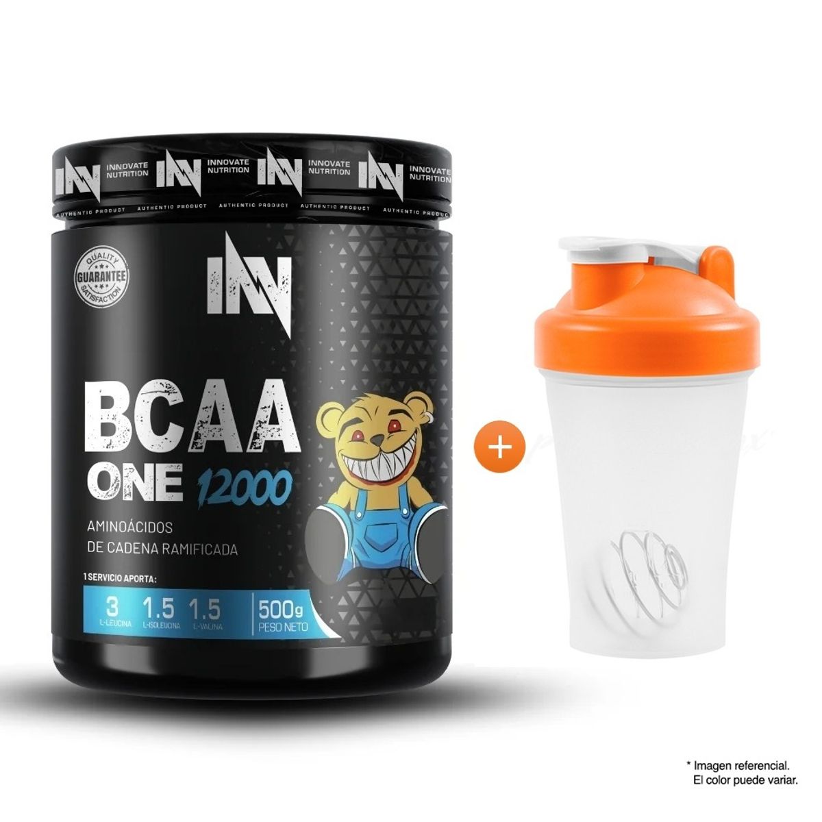 INN INNOVATE NUTRITION - AMINOÁCIDO INNOVATION NUTRITION BCAA ONE 12000 500G FRUIT PUNCH SHAKER