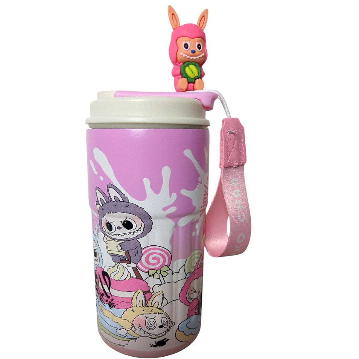 GENERICO - Termo botella de 500ml tomatodo para Niñas - Rosado claro