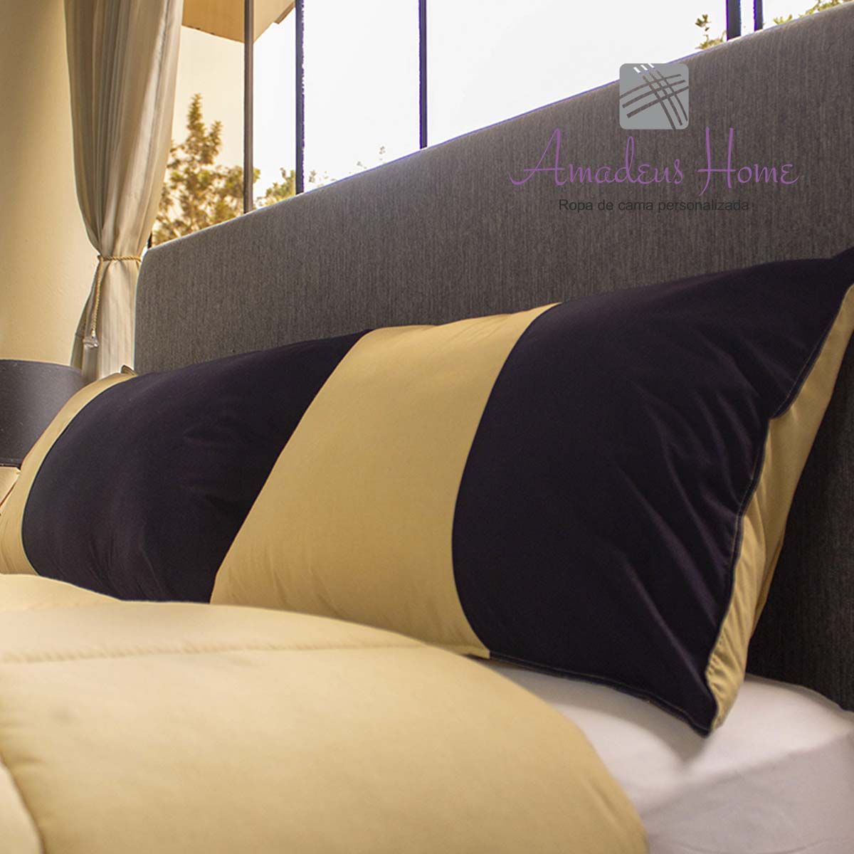 AMADEUS HOME - Edredón Reversible king Size + Fundas ¡Tallas completas