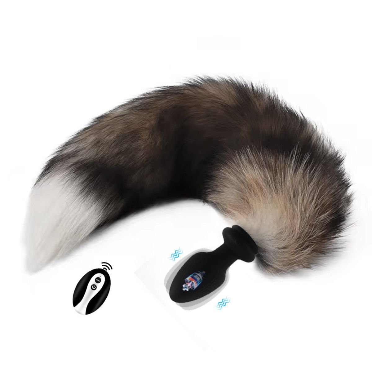 GENERICO - plug dilatador cola da zorro a control remoto a distancia