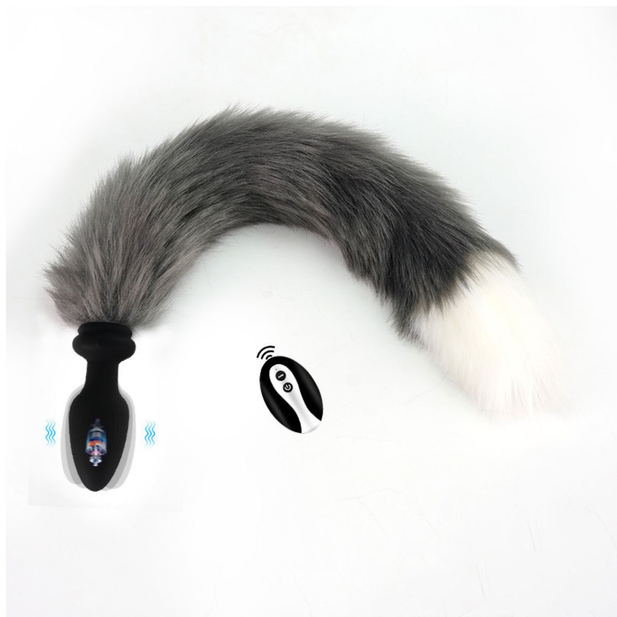 GENERICO - plug dilatador cola da zorro a control remoto a distancia