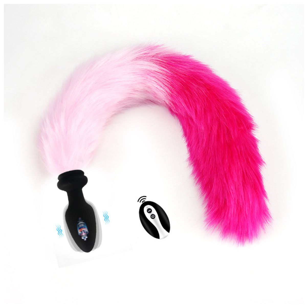 GENERICO - plug dilatador cola da zorro a control remoto a distancia