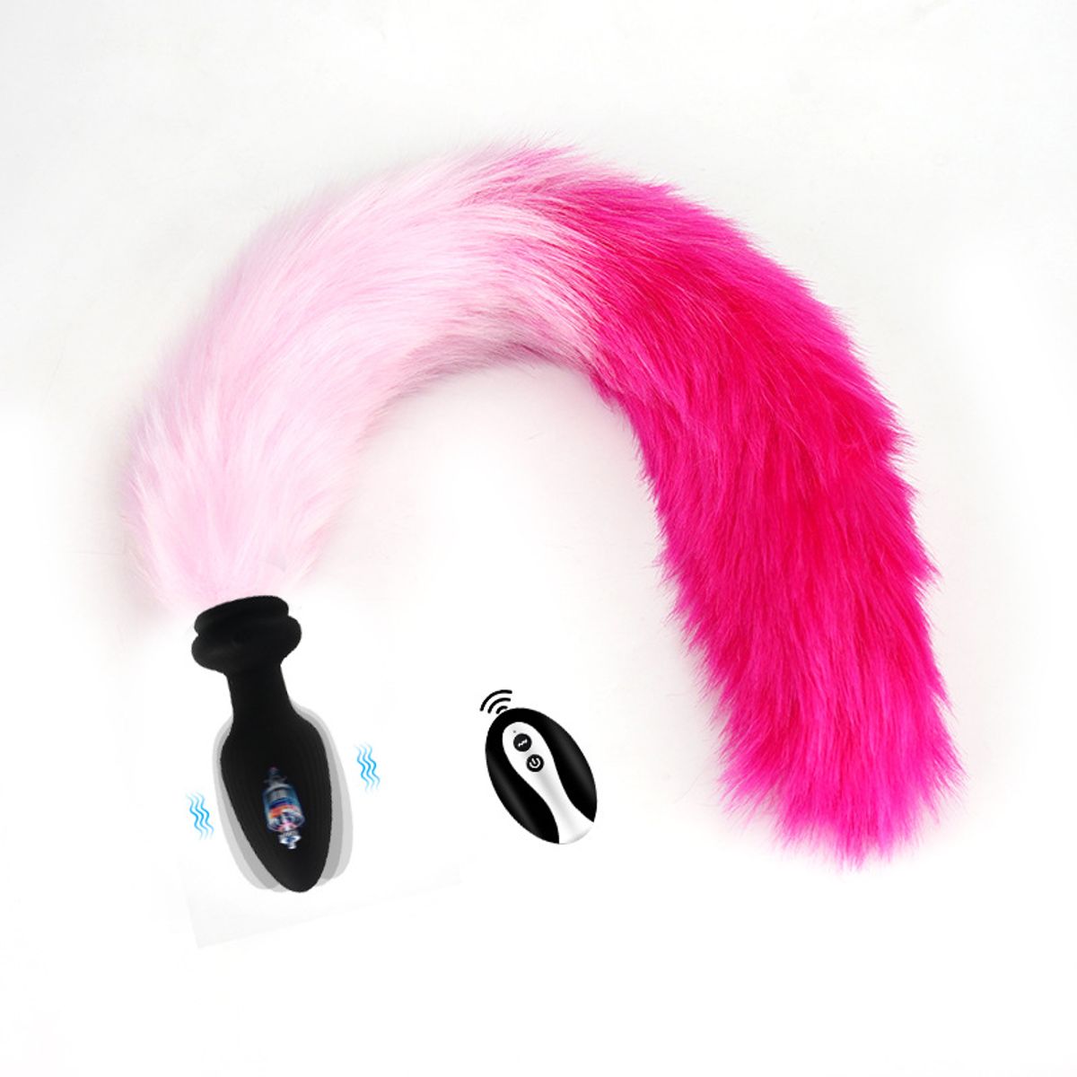 GENERICO - plug dilatador cola da zorro a control remoto a distancia