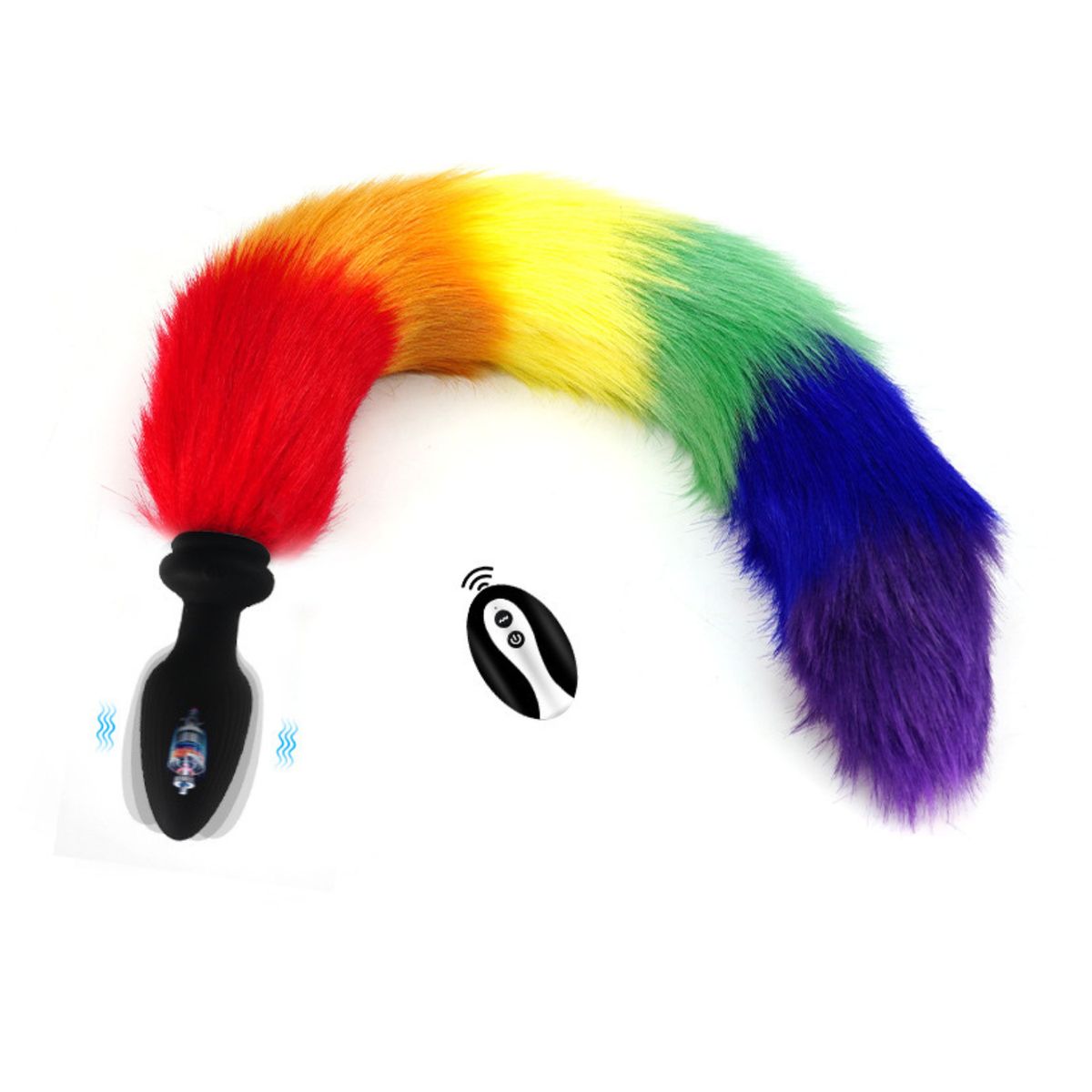 GENERICO - plug dilatador cola da zorro a control remoto a distancia