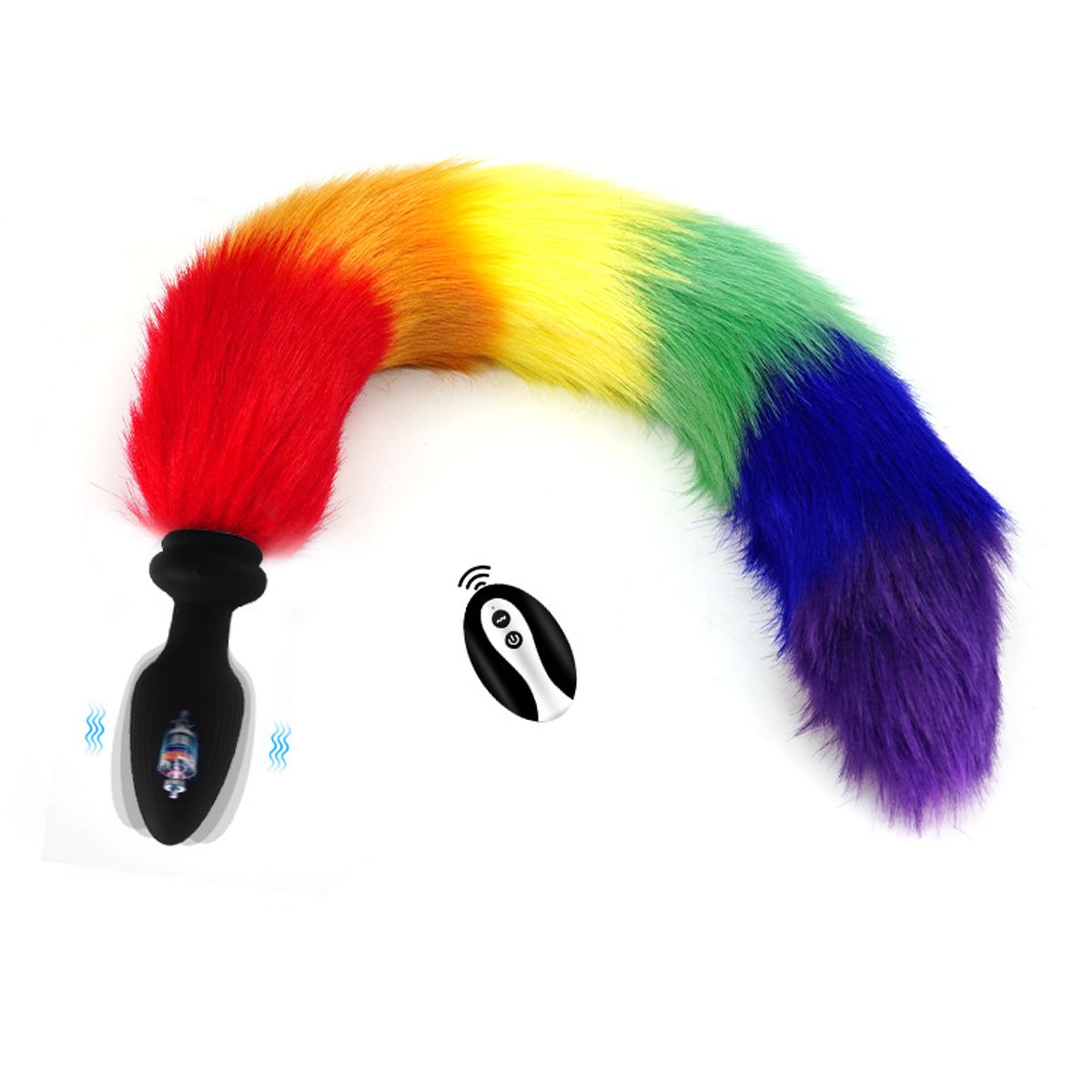 GENERICO - plug dilatador cola da zorro a control remoto a distancia