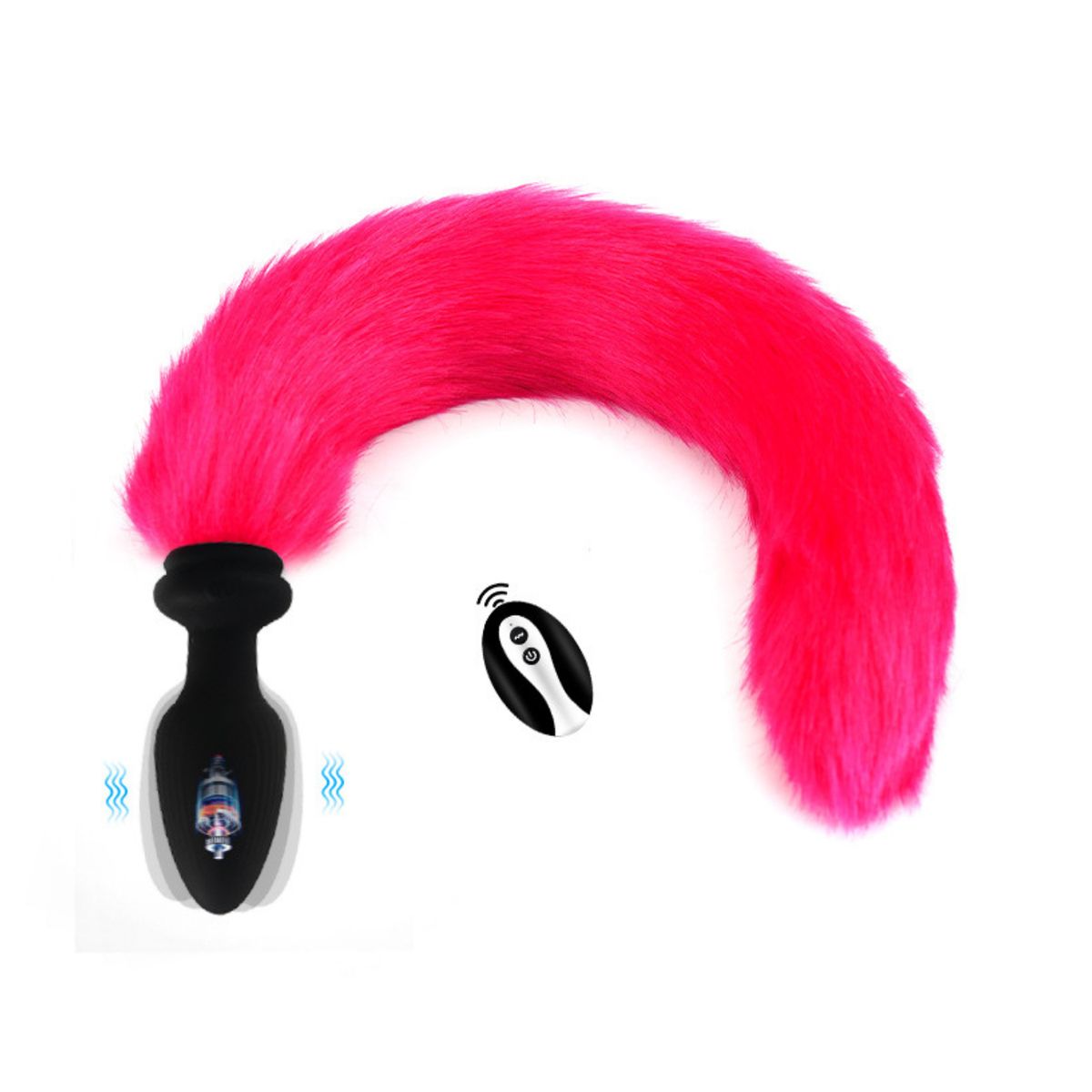 GENERICO - plug dilatador cola da zorro a control remoto a distancia