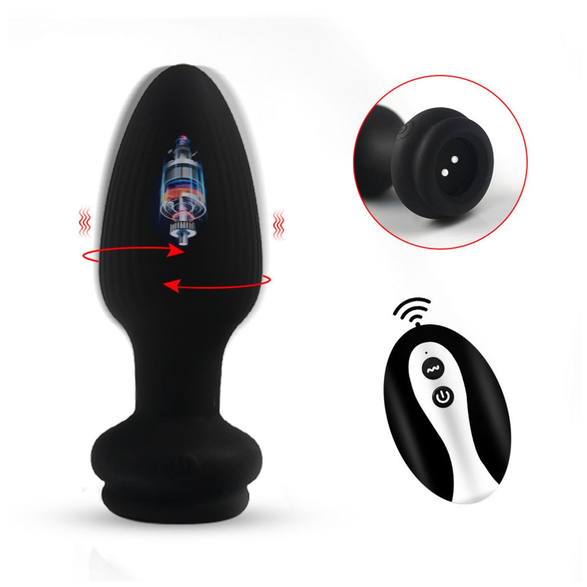 GENERICO - plug dilatador cola da zorro a control remoto a distancia