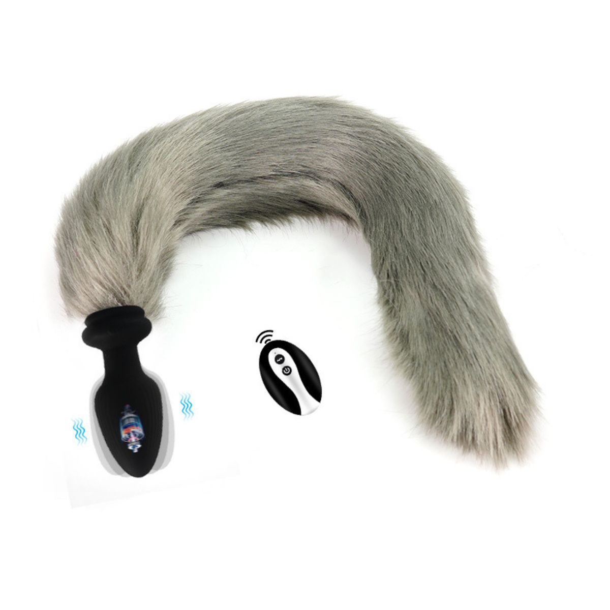 GENERICO - plug dilatador cola da zorro a control remoto a distancia