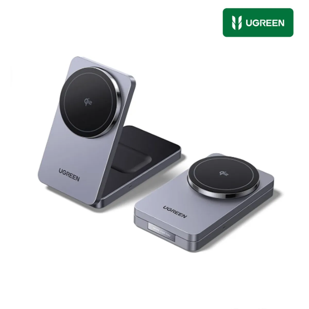 UGREEN - Cargador Inalámbrico 2en1 Ugreen MagSafe Qi2 para iPhone 16 Airpods