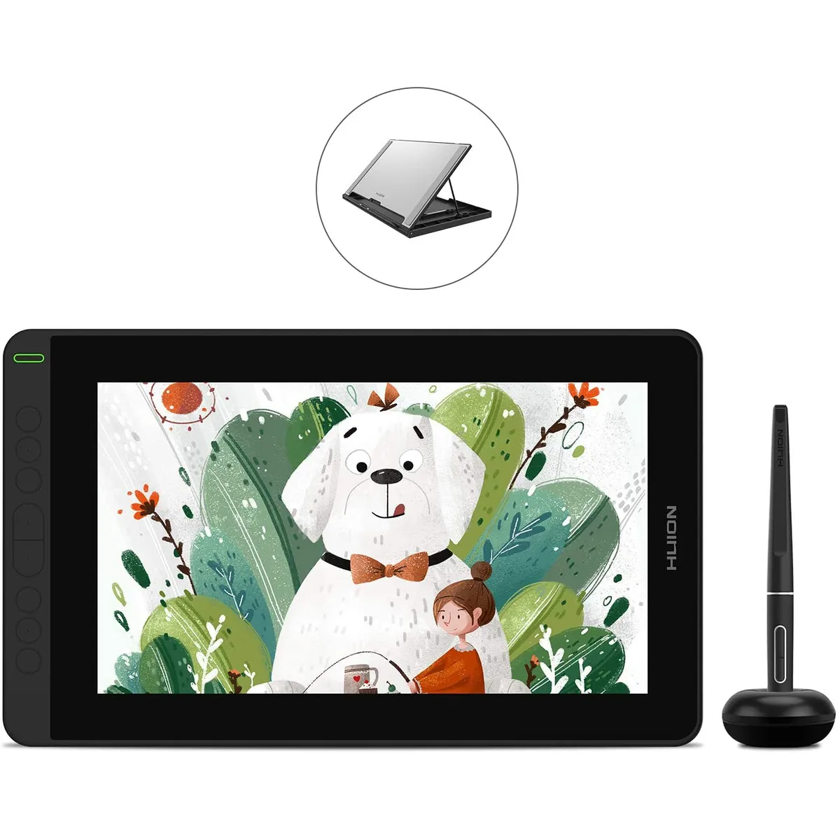 HUION - HUION Kamvas 12 Tableta Grafica con Pantalla con Soporte Ajustable