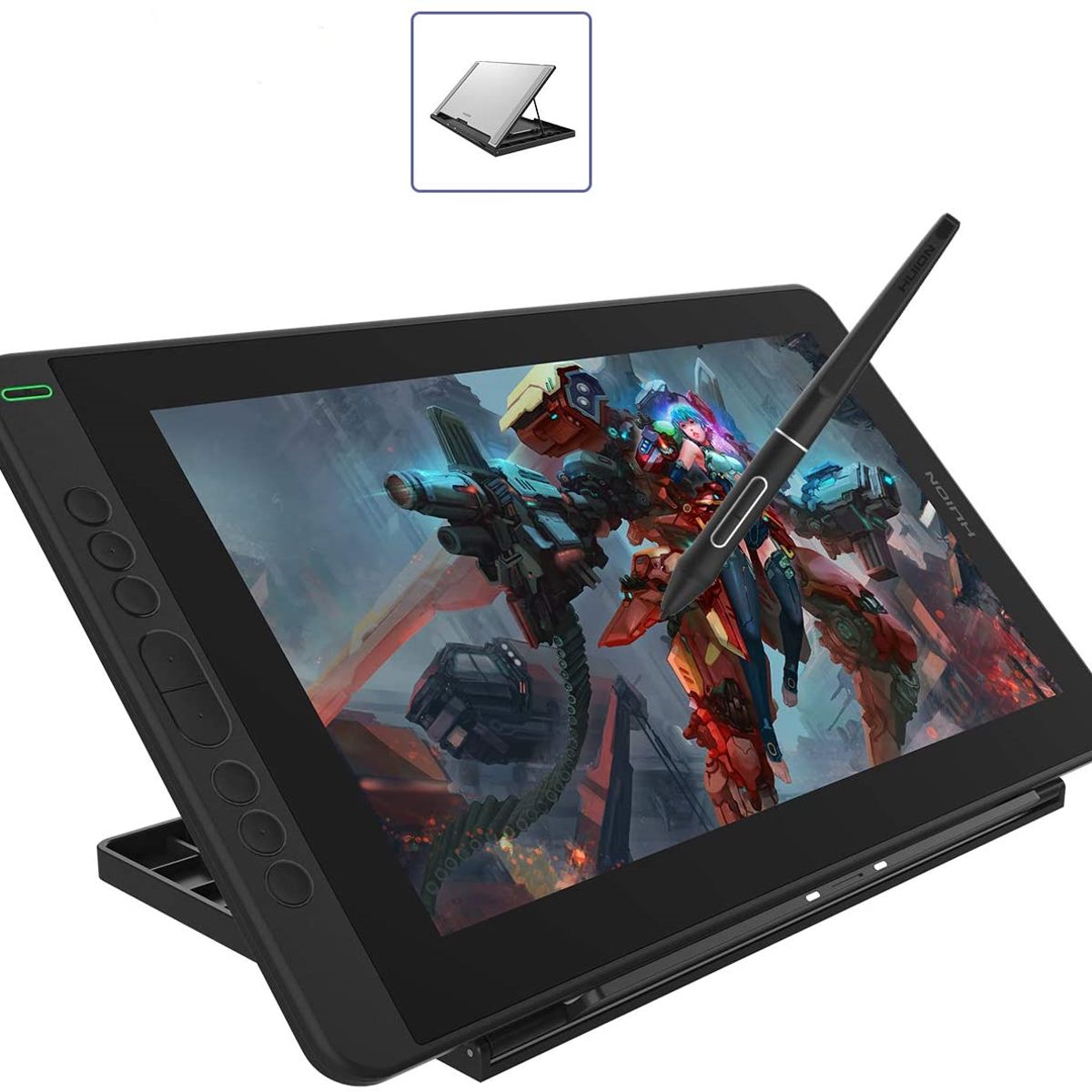 HUION - HUION Kamvas 13 Tableta Graficacon Pantalla Verde