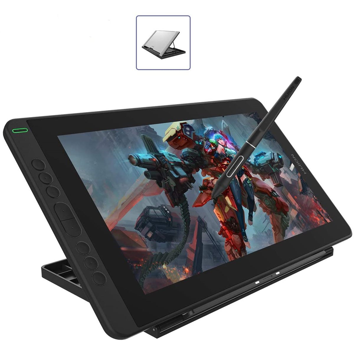 HUION - HUION Kamvas 13 Tableta Graficacon Pantalla Verde
