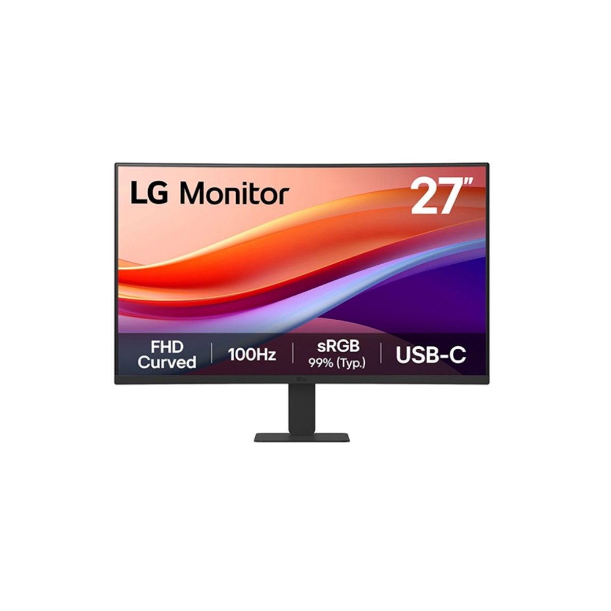 LG - Monitor Curvo LG 27U421A 1500R 27 Pulg FHD VA HDMI USB-C 15W Audio-Out