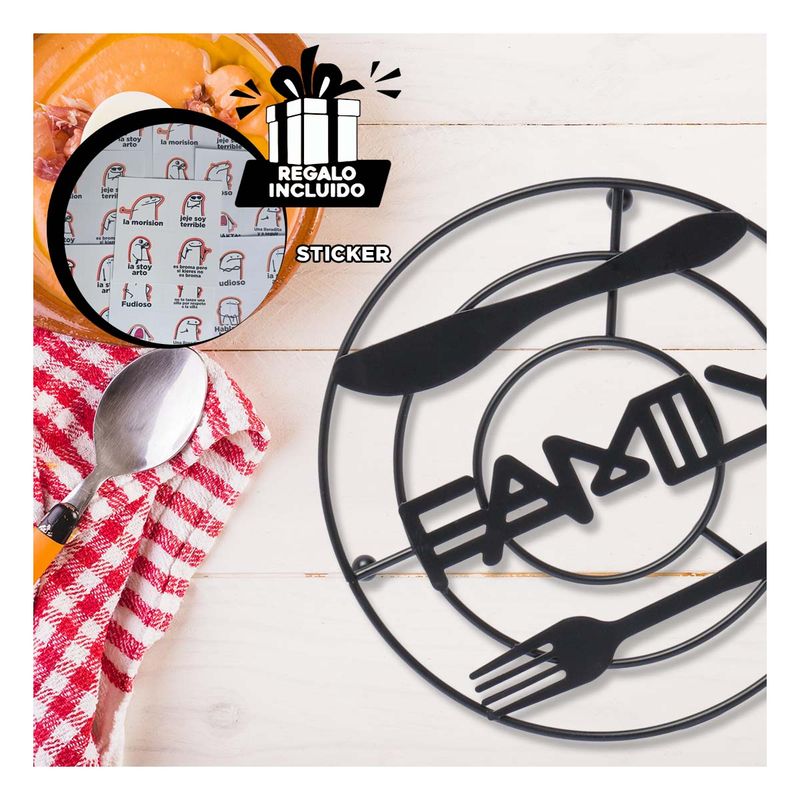 GENERICO - Posa Ollas Compacta y Ergonomica Y+Regalo Stickers