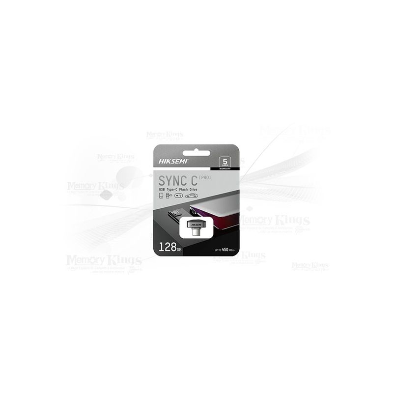 HIKSEMI - Memoria Usb Hiksemi Sync C Pro Mini 128Gb 3.2 - Velocidad De Hasta 450Mb/S, Compacta Y Ráp