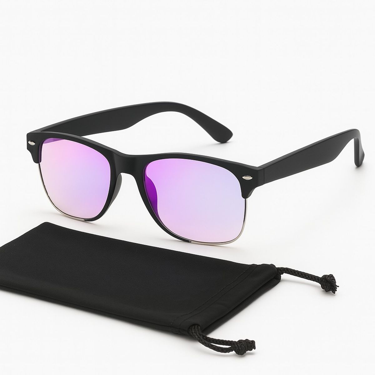 GENERICO - Lentes Con Filtro Azul Negros Modelo Clásico