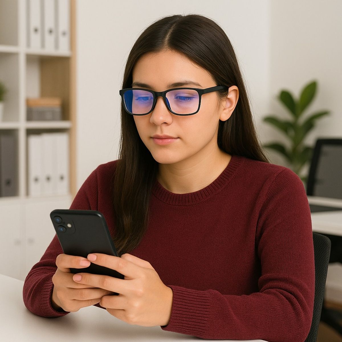 GENERICO - Lentes Con Filtro Azul Negros Modelo Clásico