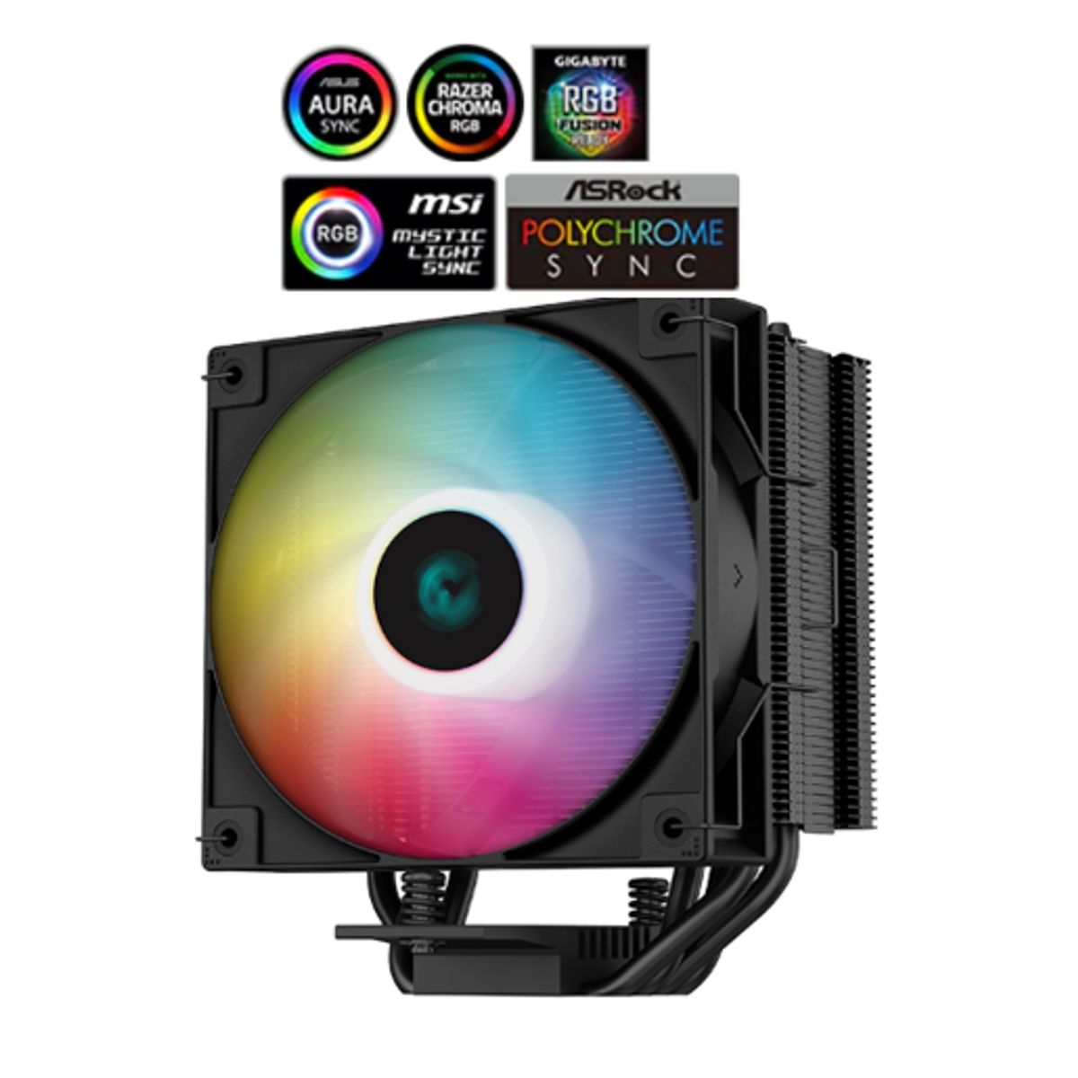 DEEPCOOL - Disipador Por Aire AG400BK ARGB 12 cm.220 W Altura: 150mm DEEPCOOL