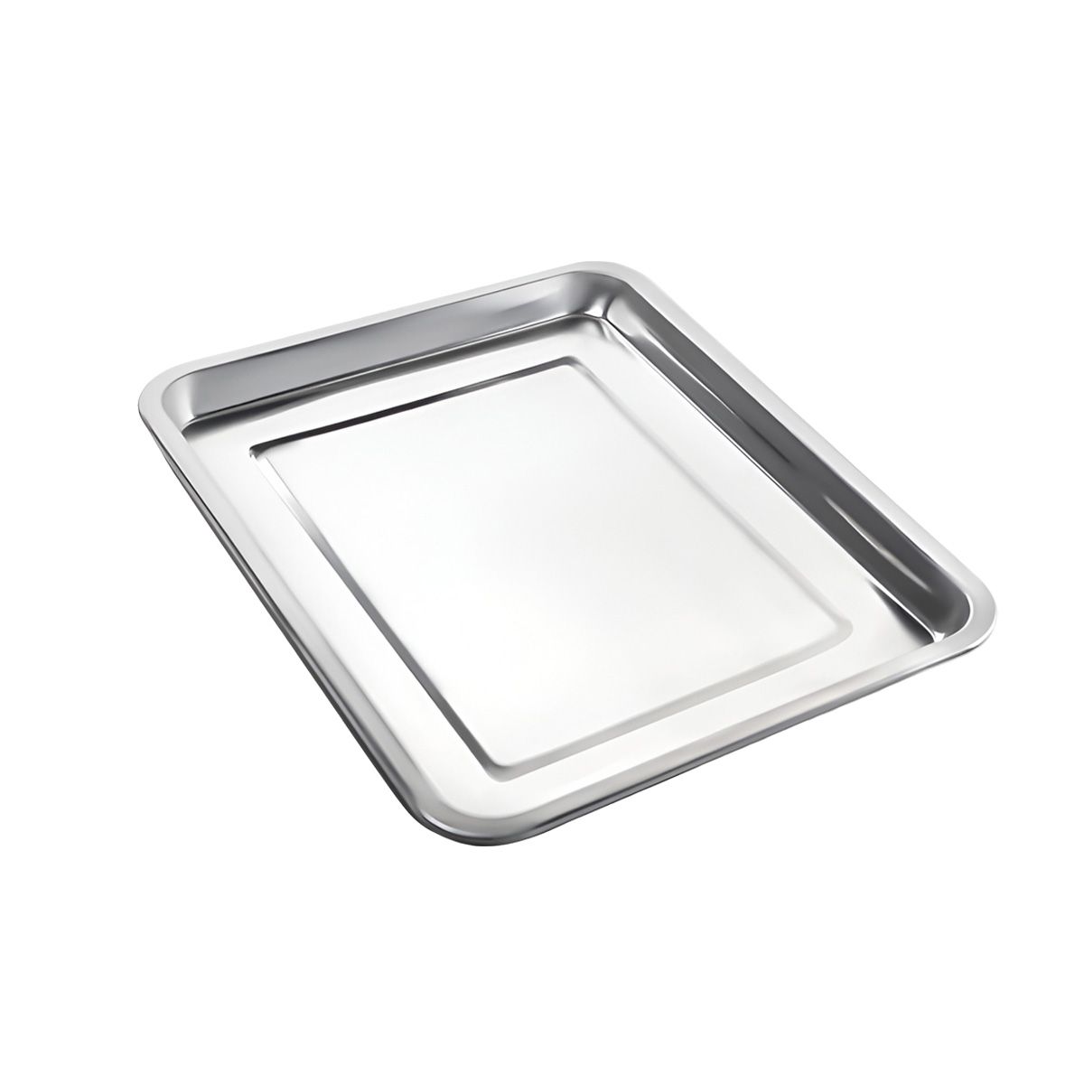 GENERICO - Pack4 Fuente Elegante de Acero 50x35x2cm en Plateado