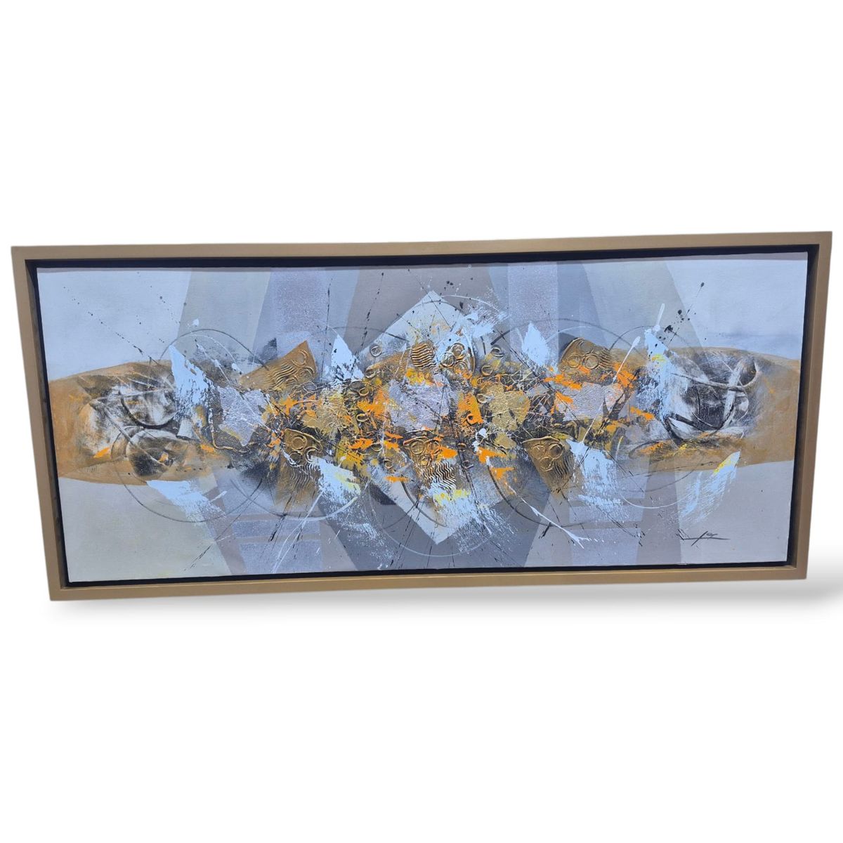 GENERICO - Cuadros Decorativo Para Sala Rapsodia De Colores 125x55 cm