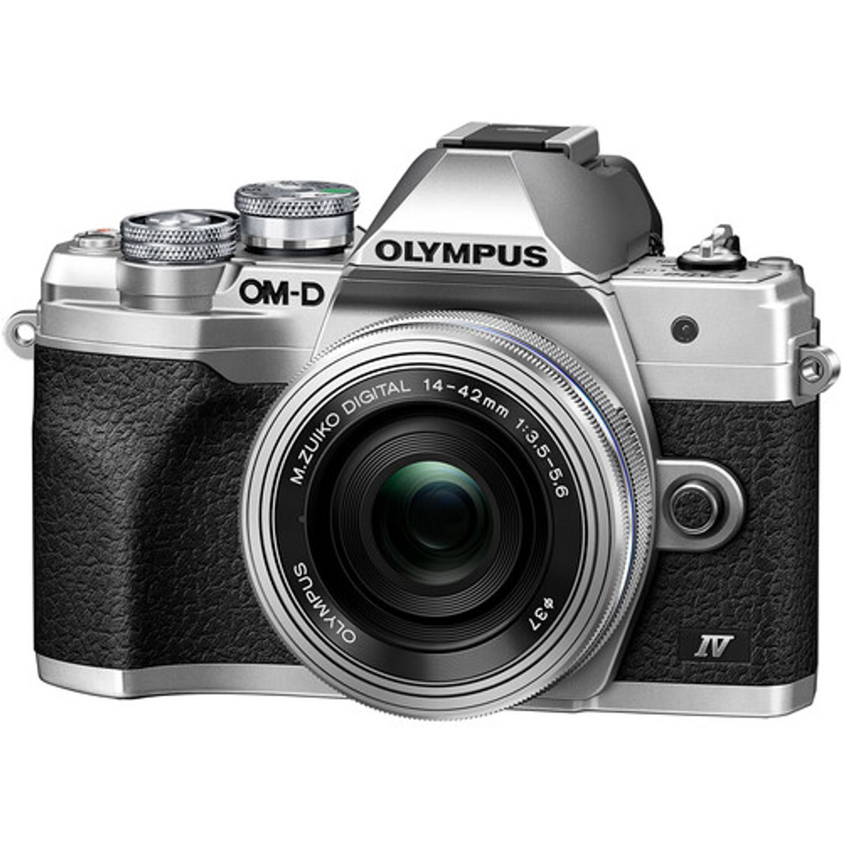 OLYMPUS - Olympus OM-D E-M10 Mark IV Camera with 14-42mm EZ Lens - Plata