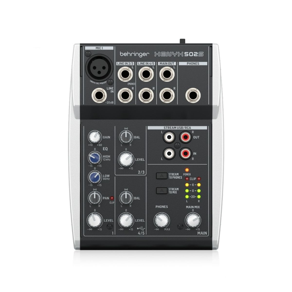 BEHRINGER - 502S Behringer - Mezclador analógico premium con interfaz USB