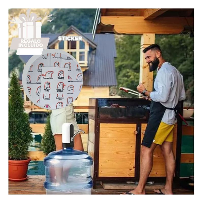 GENERICO - Dispensador para Cocina Blanco Y+Regalo Stickers