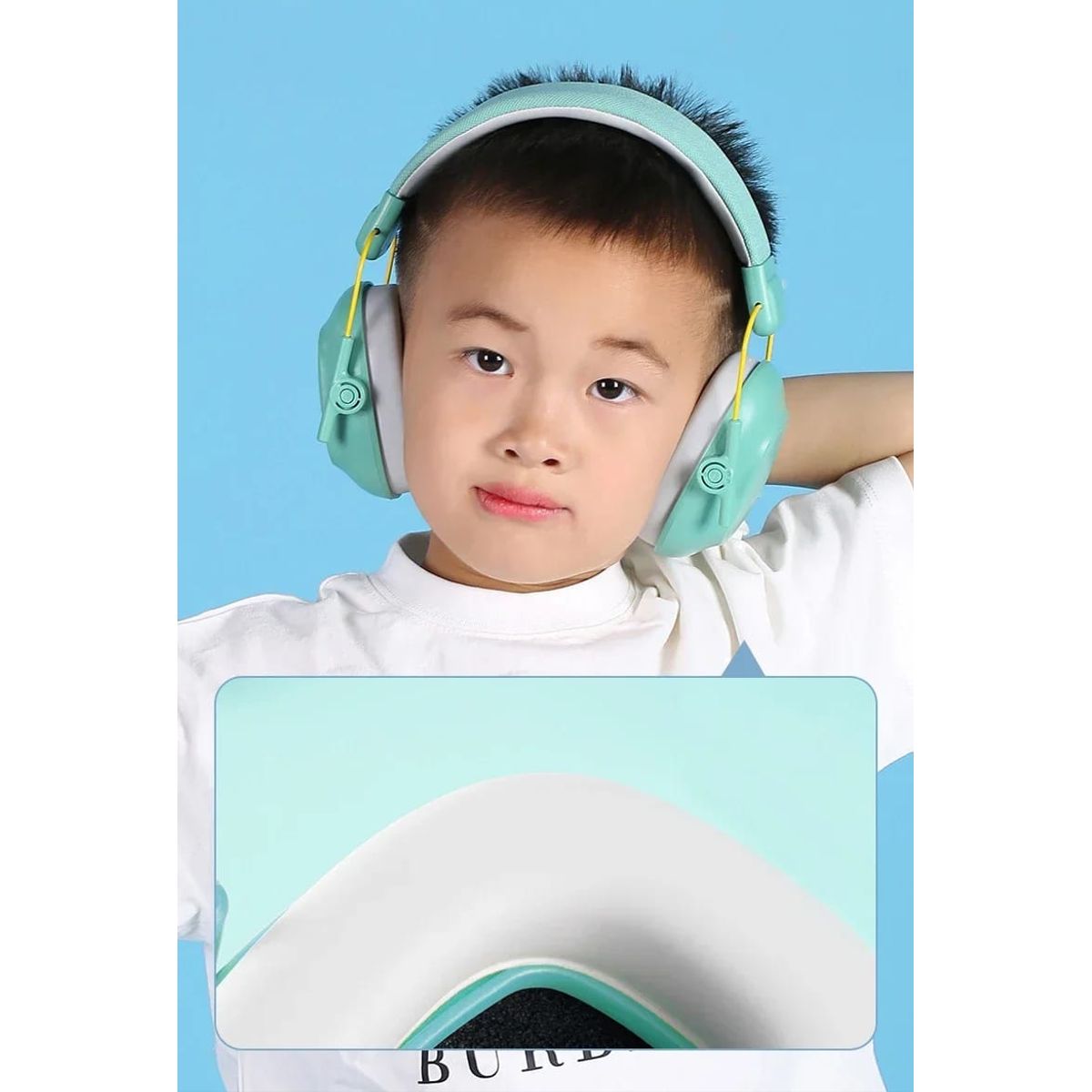 GENERICO - Orejeras Antiruido canceladores de Ruido para niños - VERDE