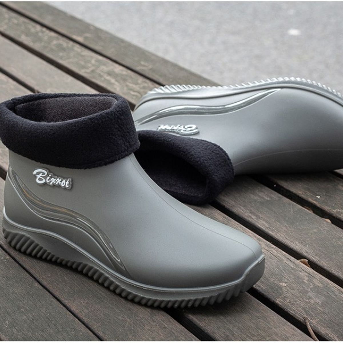 TIOZONEY - Bota de Agua Hombre-Gris