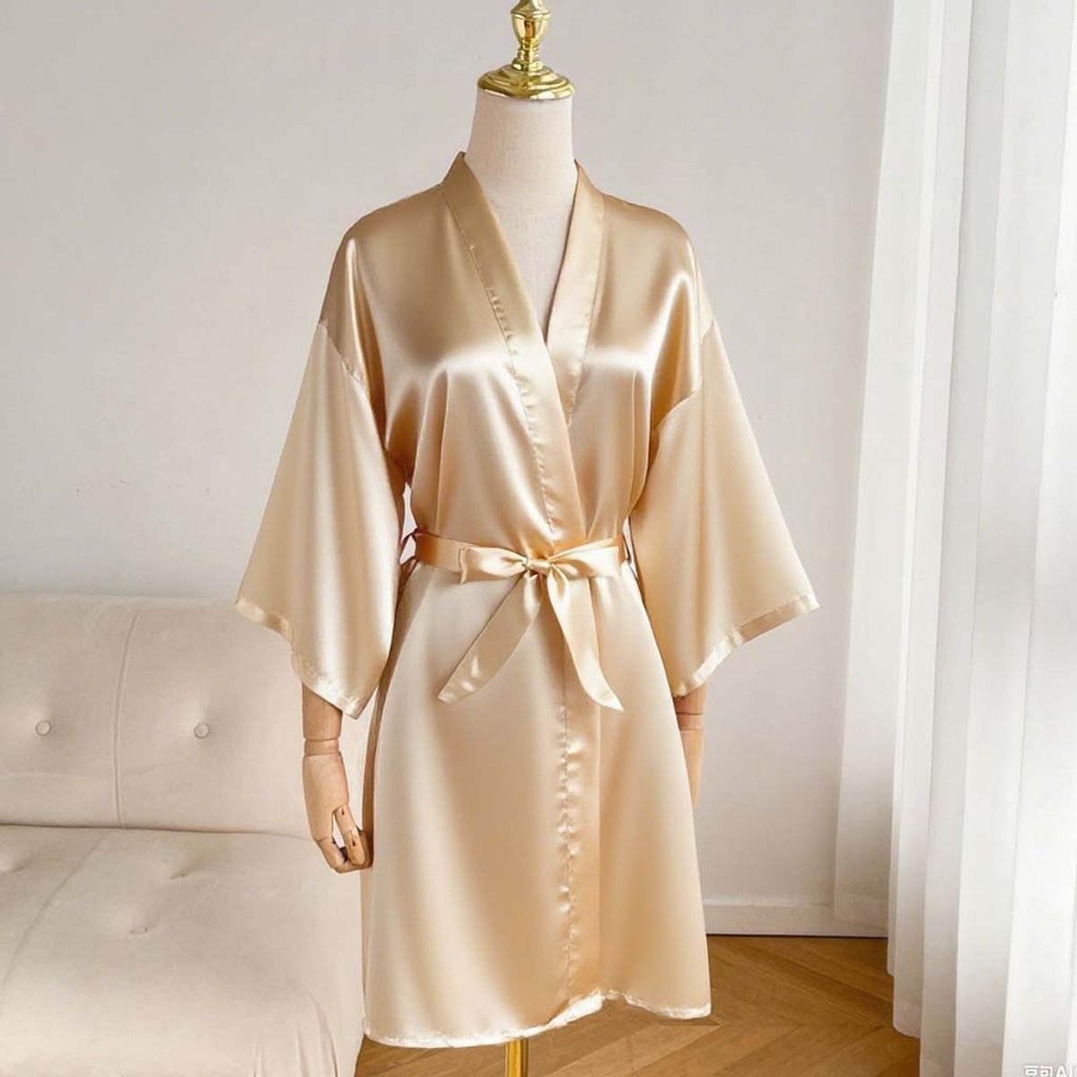 DENISASAA - Batas Para Novias  Dama Satin Bordado Batacamisón