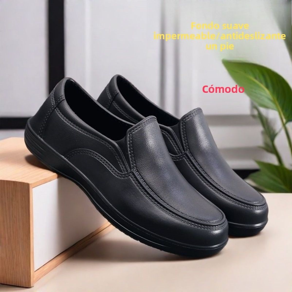 TIOZONEY - Calzado de trabajo impermeable y antideslizante