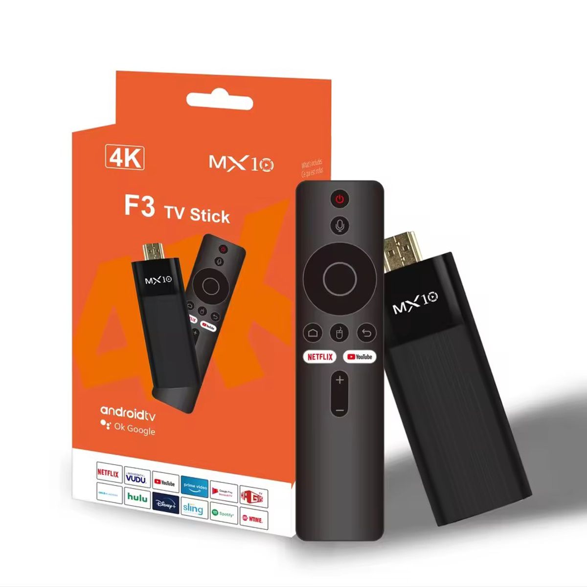 CORRERREY - TV stick quad core compatible con 2,4/5G dual wifi BT 4,0 y HDR 4K