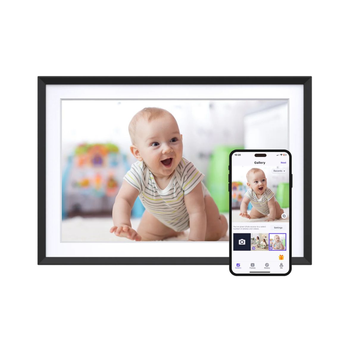 GENERICO - Marco de fotos digital Dragon Touch con pantalla táctil WiFi de 101″