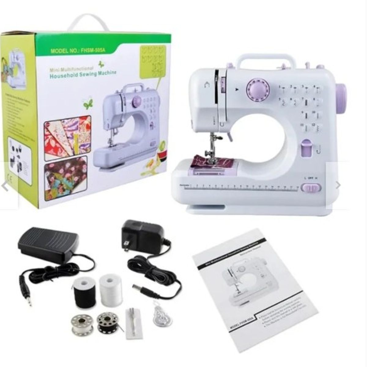 GENERICO - Máquina De Coser Eléctrica  Con Pedal