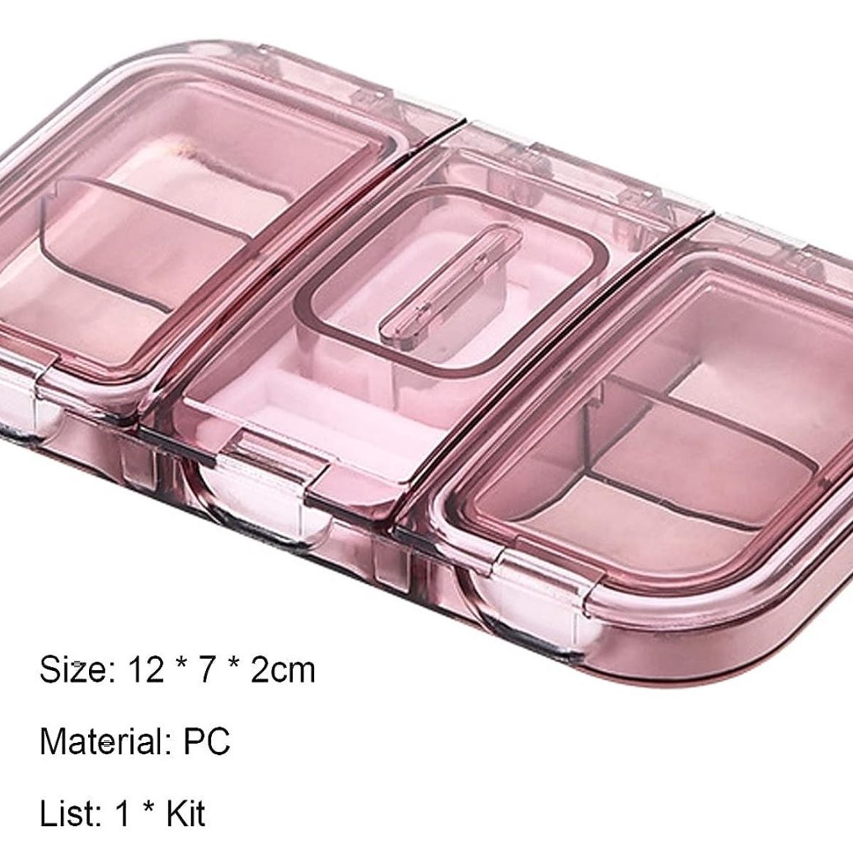 GENERICO - Cortador De Pastilla con Pastillero 2 En 1 Portatil