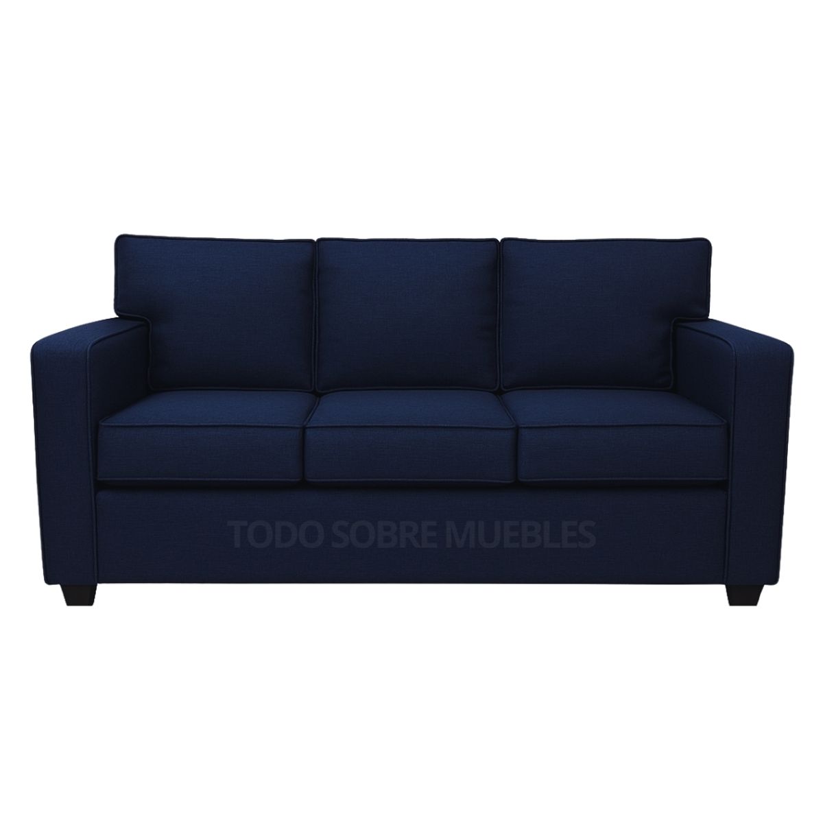 GENERICO - Juego De Sala Reims 3-2-1 Azul Oscuro + Banqueta de Regalo