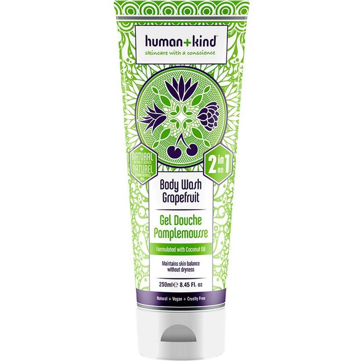 HUMAN KIND - Human+Kind Gel de Baño - Toronja