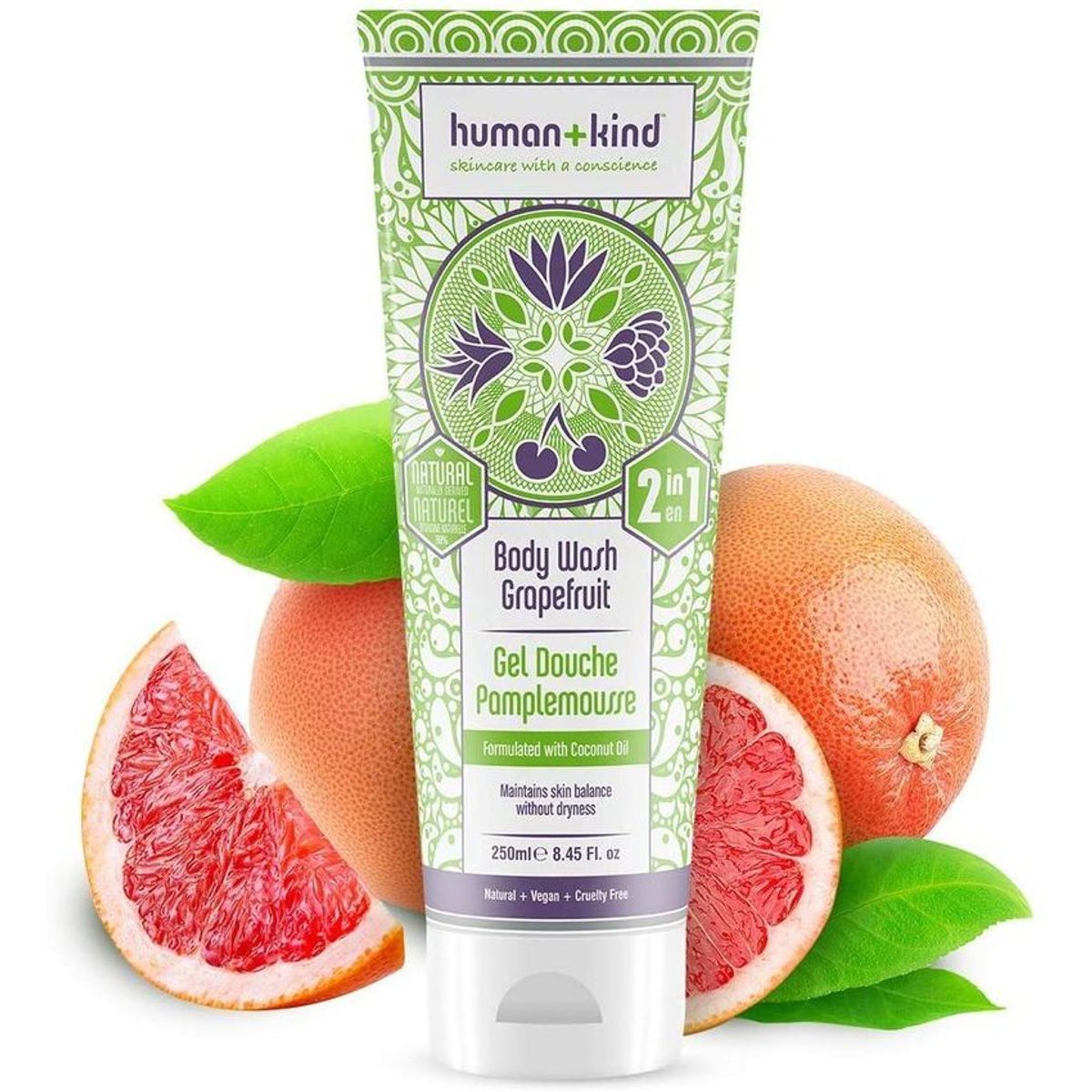 HUMAN KIND - Human+Kind Gel de Baño - Toronja